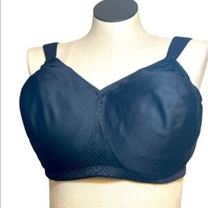 Glamorise woman’s black thick strap intimate bra Sz 40G